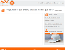 Tablet Screenshot of m2aengenharia.com.br